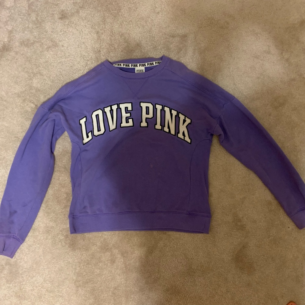 extra small purple “PINK” sweater